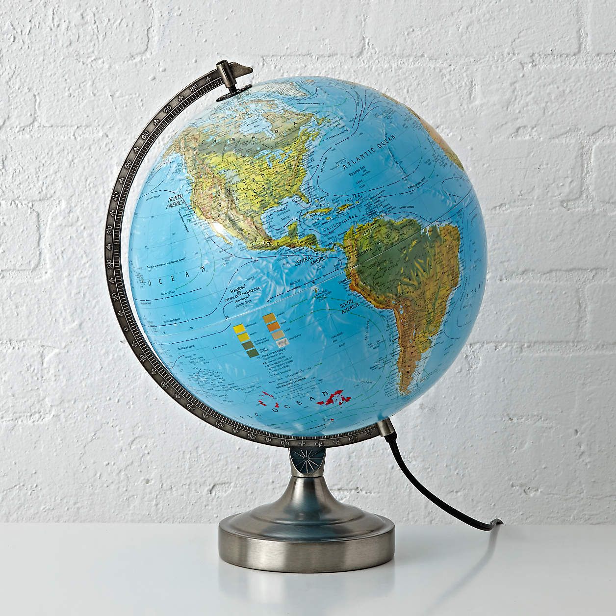Kids Illuminated World Globe Lamp + Reviews | Crate & Kids | Crate & Barrel