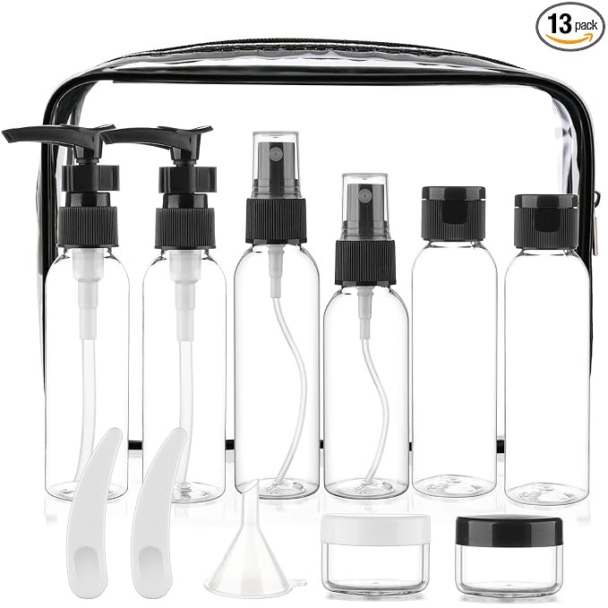 Cosywell Travel Size Bottles for Toiletries 13 Pack 2oz TSA Approved Toiletry Bottles Leak Proof ... | Amazon (US)