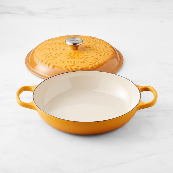 Le Creuset Enameled Cast Iron Olive Branch Braiser, 3 1/2-Qt. | Williams-Sonoma