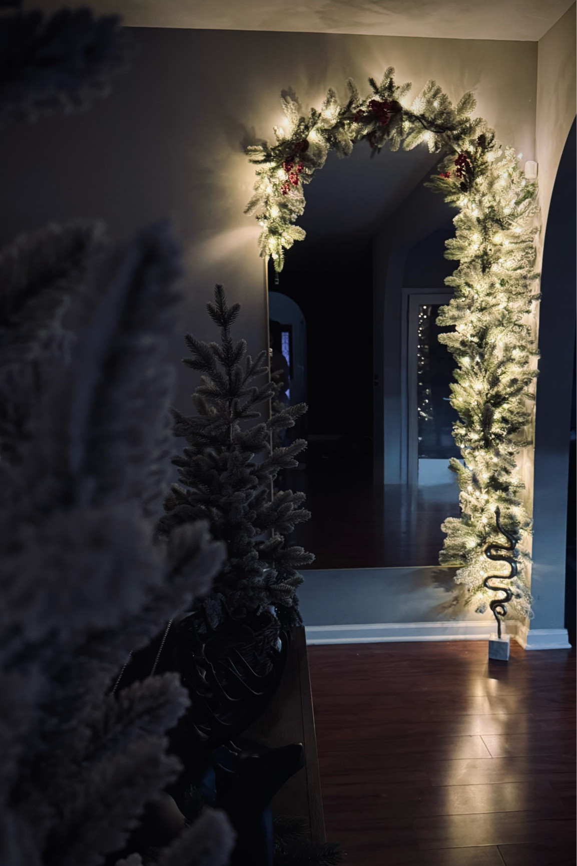 My daughter calls this the candy cane wreath 🎄

#LTKHoliday #LTKSeasonal #LTKHome