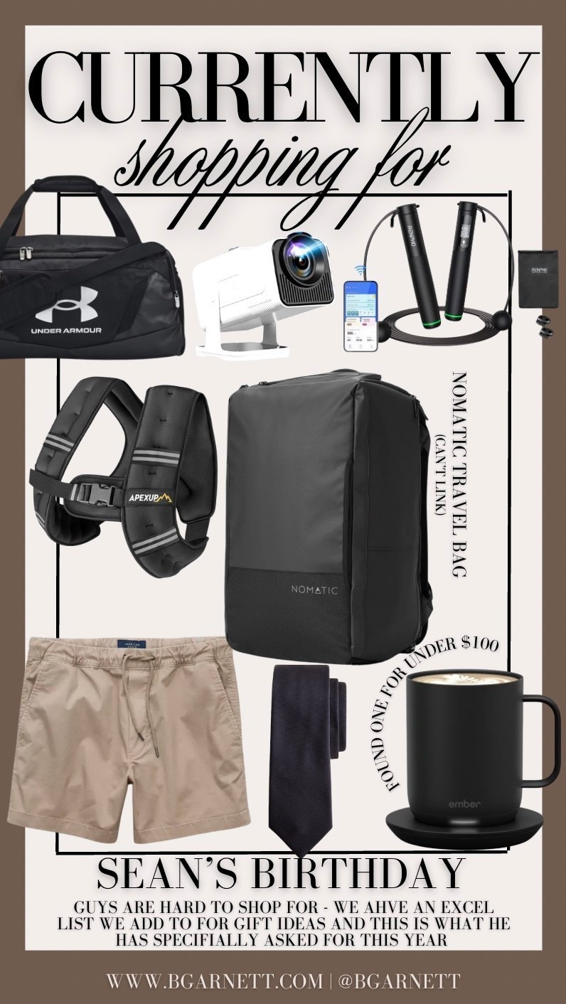 Sean’s birthday is coming up and he finally listened to me and made a list for me to use and share with his family 

These are some of the items he has asked for this year 

Gifts for him | gift guide | gifts for him | gifts for husband | gifts for dad | gifts for boyfriend #LTKWatchNow

#LTKActive #LTKMens