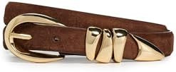 Madewell Women's Triple Metal Keeper Suede Belt | Amazon (US)