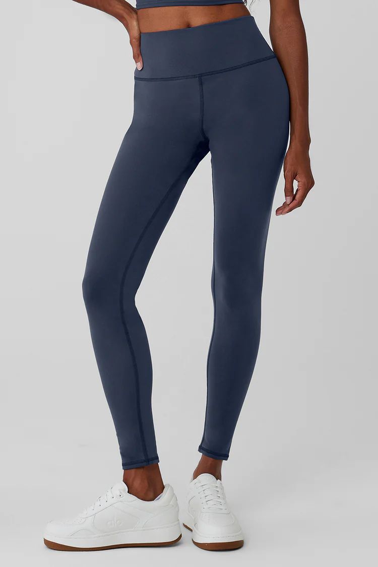 Airbrush Winter Warm High-Waist Nocturne Legging - Navy | Alo Yoga