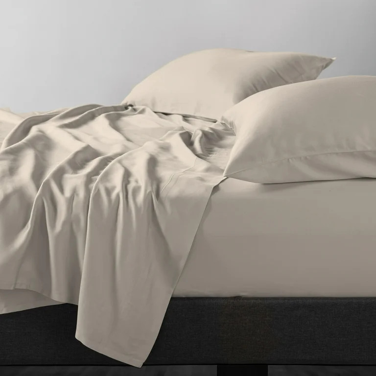 Allswell 4-Piece Soft & Silky Luxury 100% TENCEL™ Sheets Set, Vanilla Dream, Queen | Walmart (US)