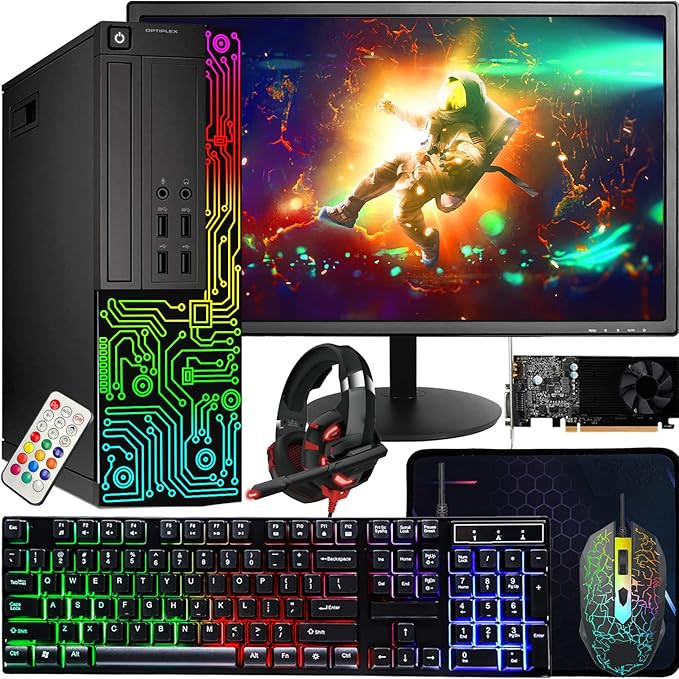 Dell Gaming OptiPlex Desktop RGB Computer PC, Intel Core i5, GeForce GT 1030 2GB GDDR5, 16GB RAM,... | Amazon (US)