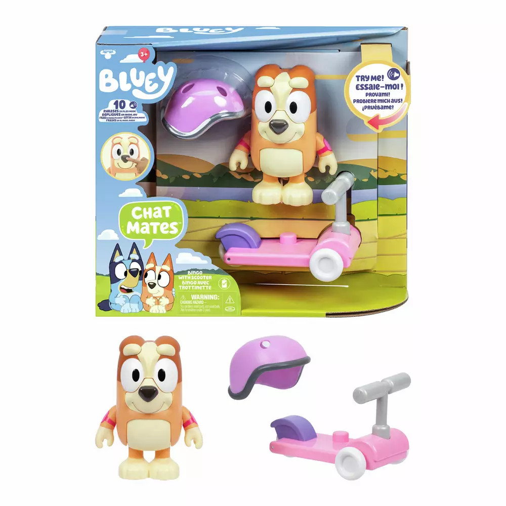 Buy Bluey Chat Mates Bingo with Scooter | Playsets and figures | Argos | argos.co.uk