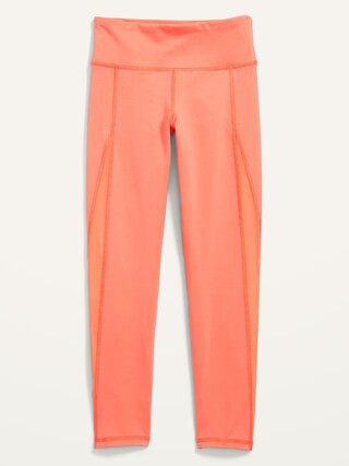 Mid-Rise Go-Dry 7/8-Length Performance Leggings for Girls | Old Navy (US)
