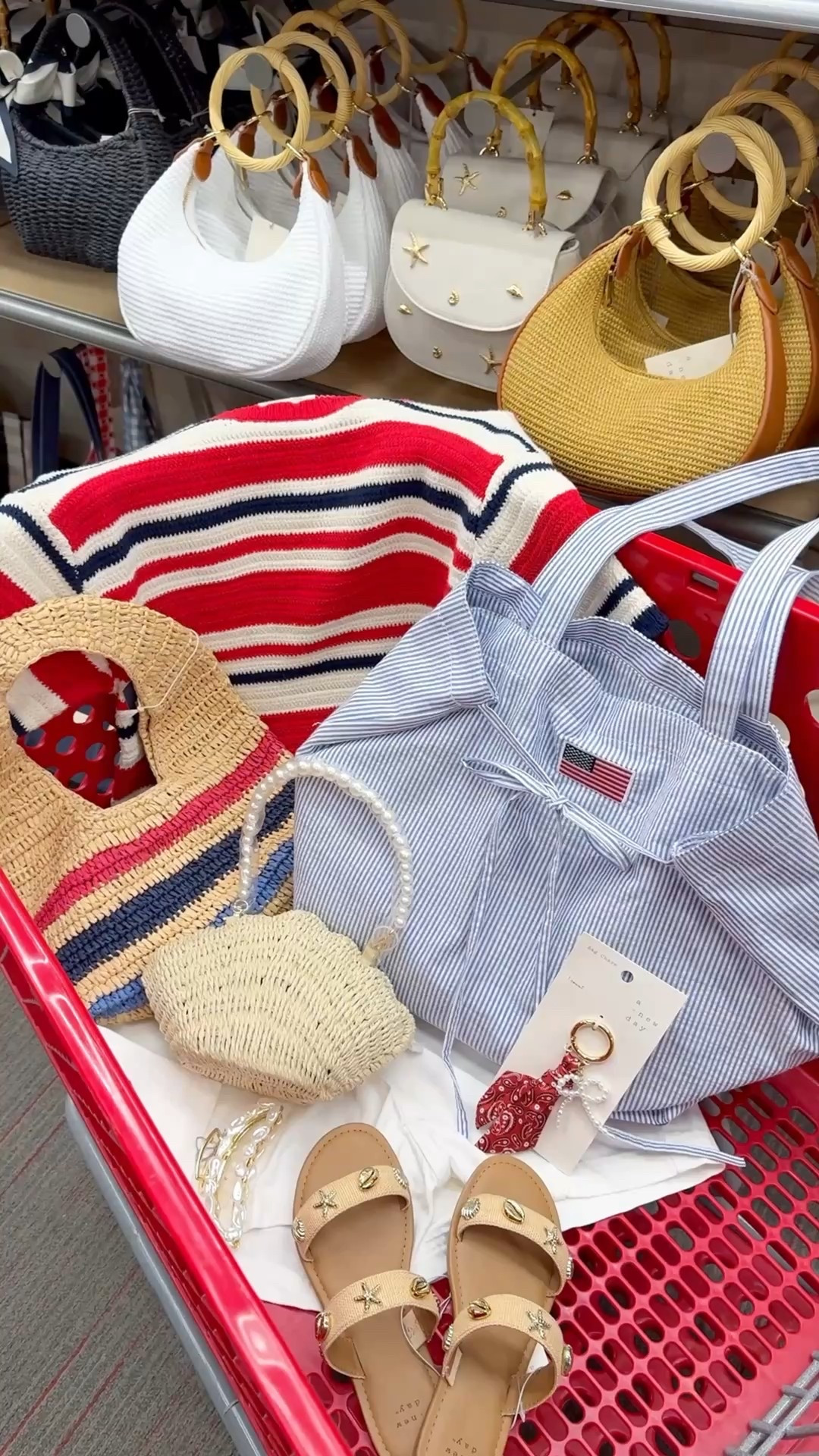 Target summer outfits, target haul, target fashion, target clothing, target Memorial Day outfit, target Fourth of July outfit, Americana, patriotic, red white and blue, American flag bag 

Target has the CUTEST new arrivals for summer!😍 all of the red white and blue and coastal vibes!🇺🇸🌊🐚🦀⚓️⛵️ 

#LTKFindsUnder50 #LTKFindsUnder100 #LTKSwim