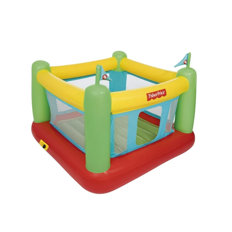 Fisher Price 69'' x 68'' x 53'' Bouncesational Indoor Bouncer with Built-in Pump | Walmart (US)