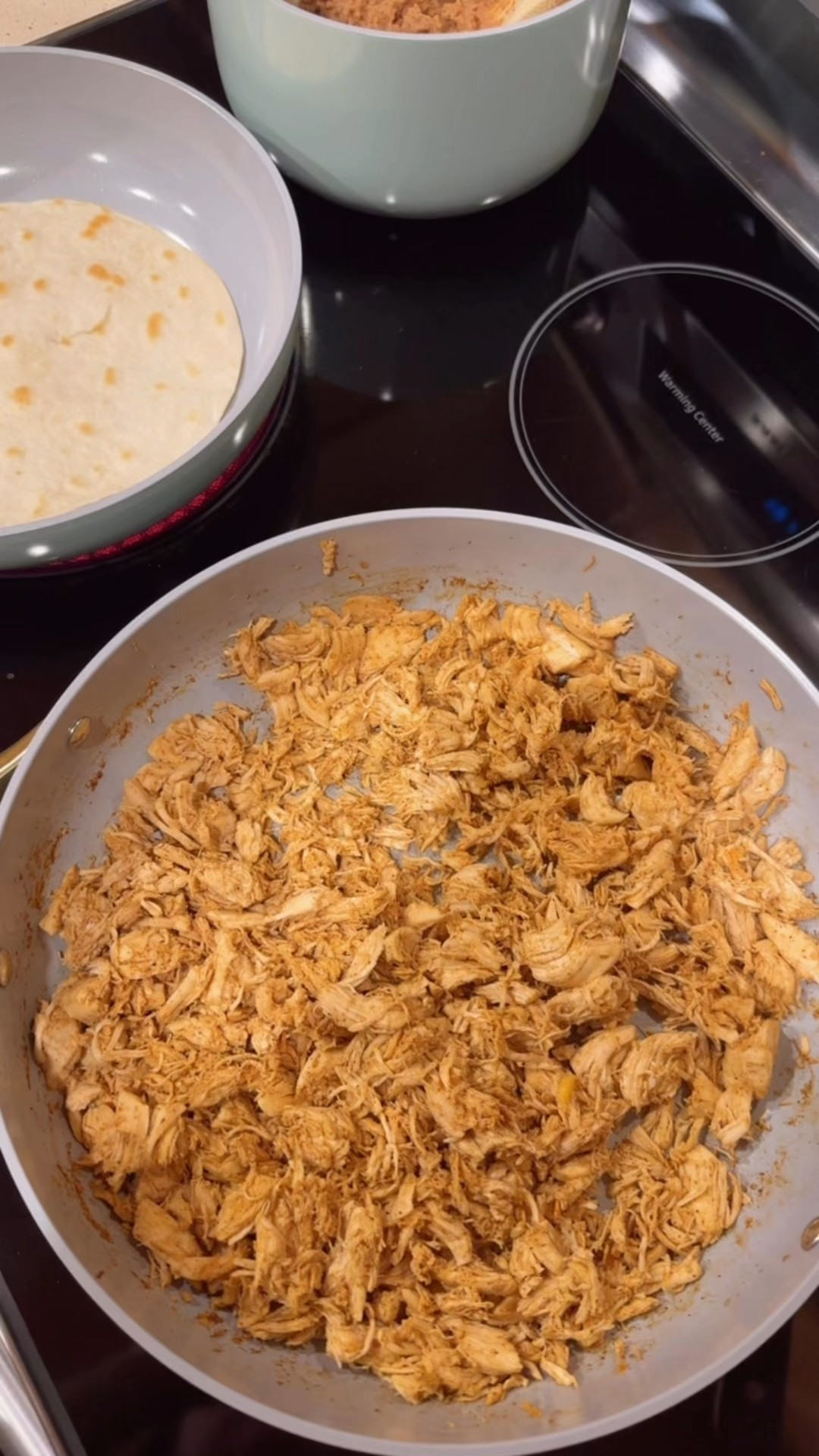 Chicken tacos tonight!! 🤩
#caraway #tacos #dinner #inthekitchen 

#LTKFamily #LTKHome