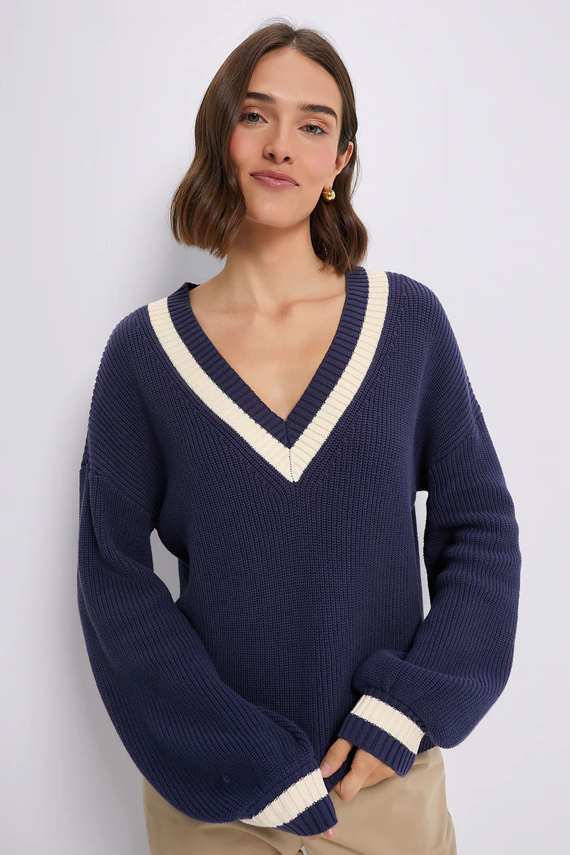 Washed Navy Ashe Sweater | Tuckernuck (US)