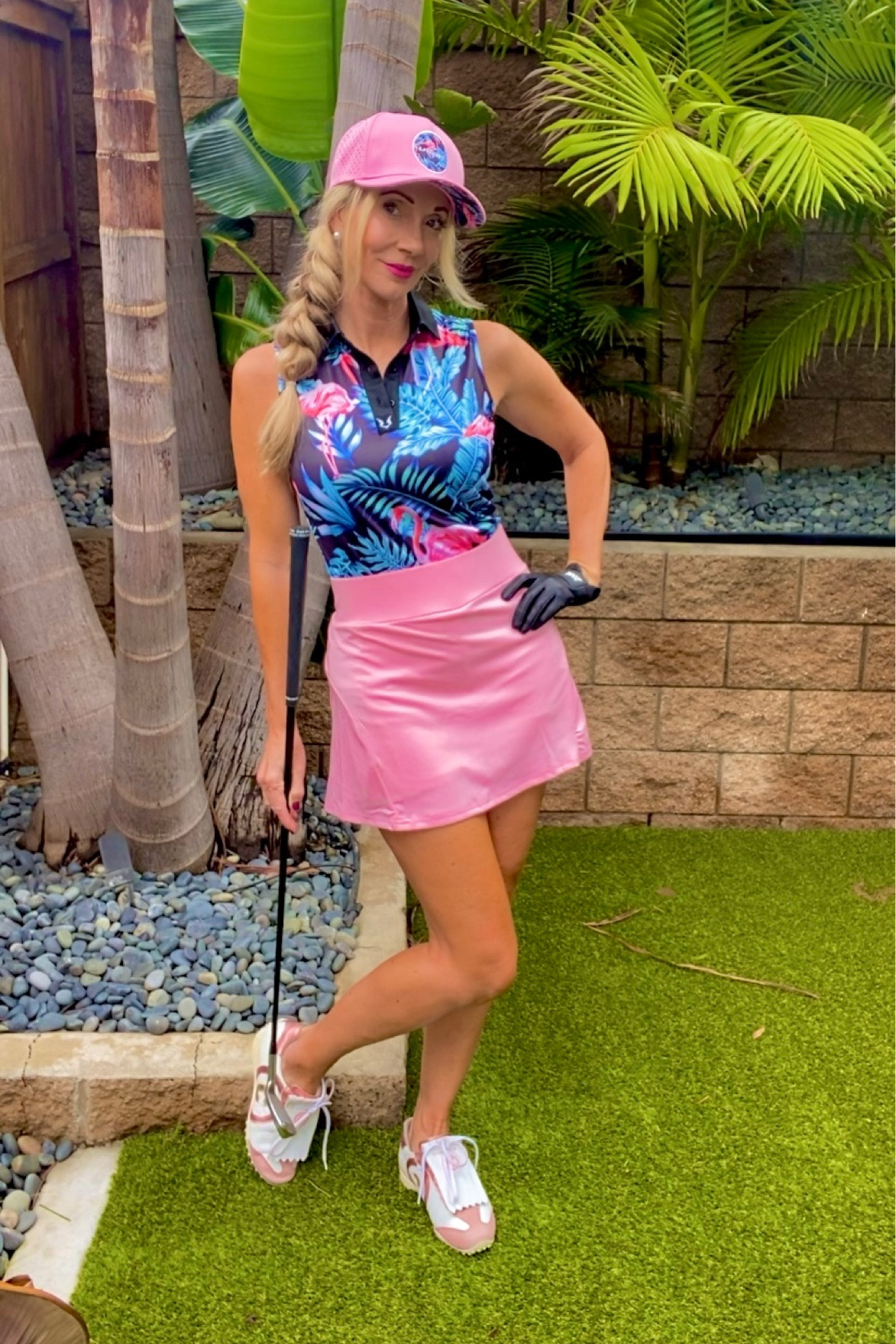 Golf or Tennis outfit💖Flamingo polo, tropical polo, pink skirt, pink hat, pink and white shoes.
Polo and hat -Not linked from Vilan Apparel 15% off on website KATANA15 
I’ll link alike looks below 
#golf #golffashion #womensgolf #tennis #ltksports

#LTKBacktoSchool #LTKtravel #LTKunder100