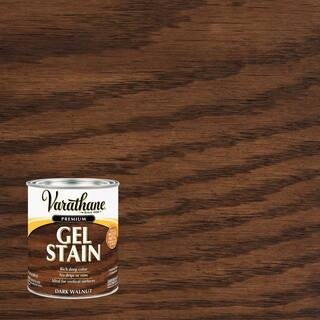Varathane 1 qt. Dark Walnut Semi-Transparent Gel Interior Wood Stain 386622 - The Home Depot | The Home Depot