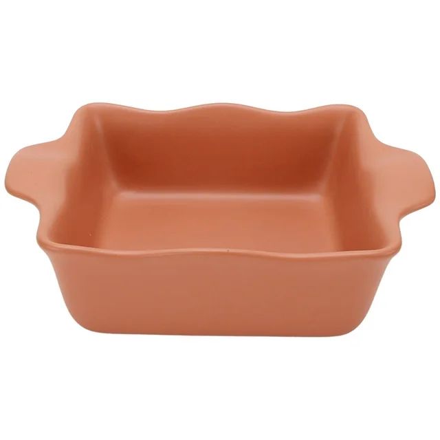 Just Feed Me by Jessie James Decker Ceramic Square Bakeware Dish, Terracotta Rose | Walmart (US)