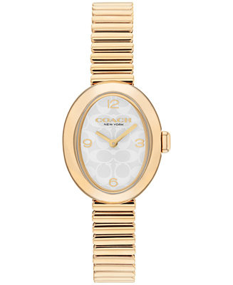 Women's Sammy Gold Tone Stainless Steel Stretch Bracelet Watch, 22.5mm | Macy's