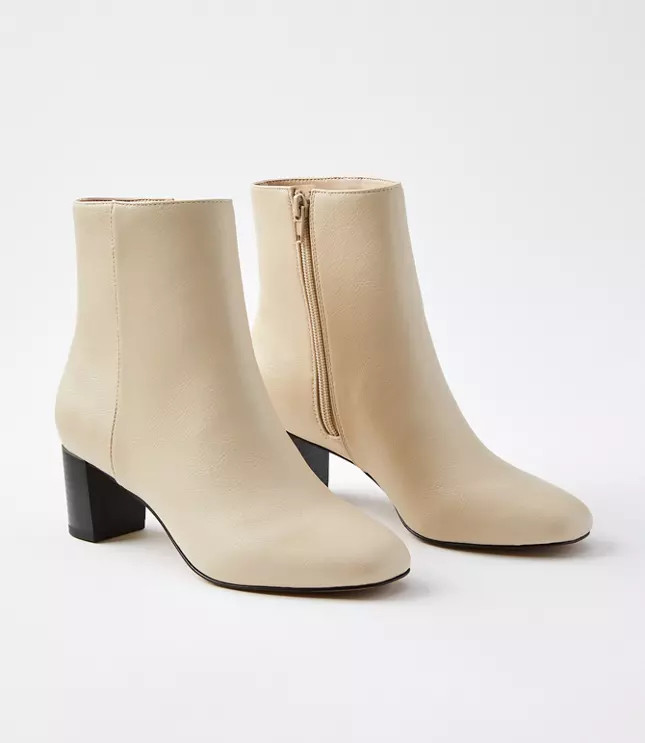 Squared Pointy Toe Booties | LOFT