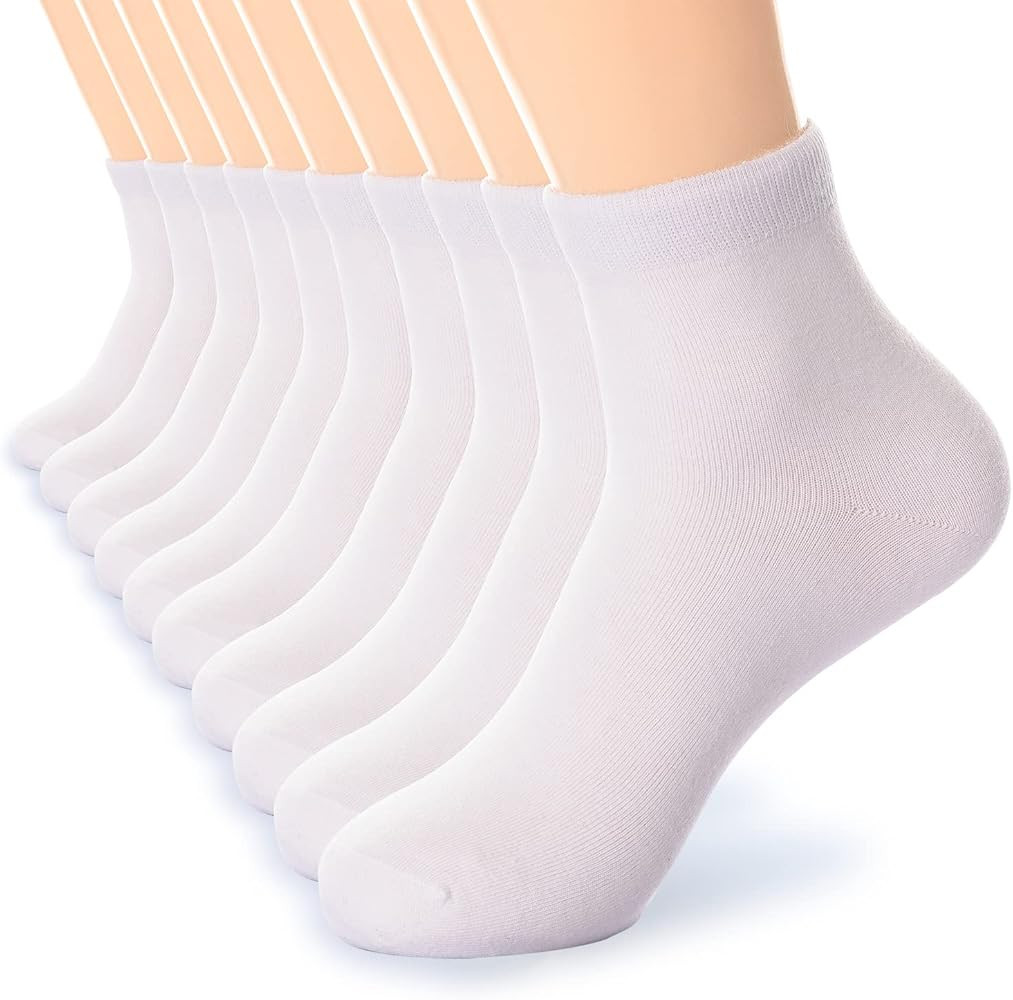 Women's Thin & Warm Cotton Ankle Socks - Quarter Cut, 5/10/25 Pairs | Amazon (US)