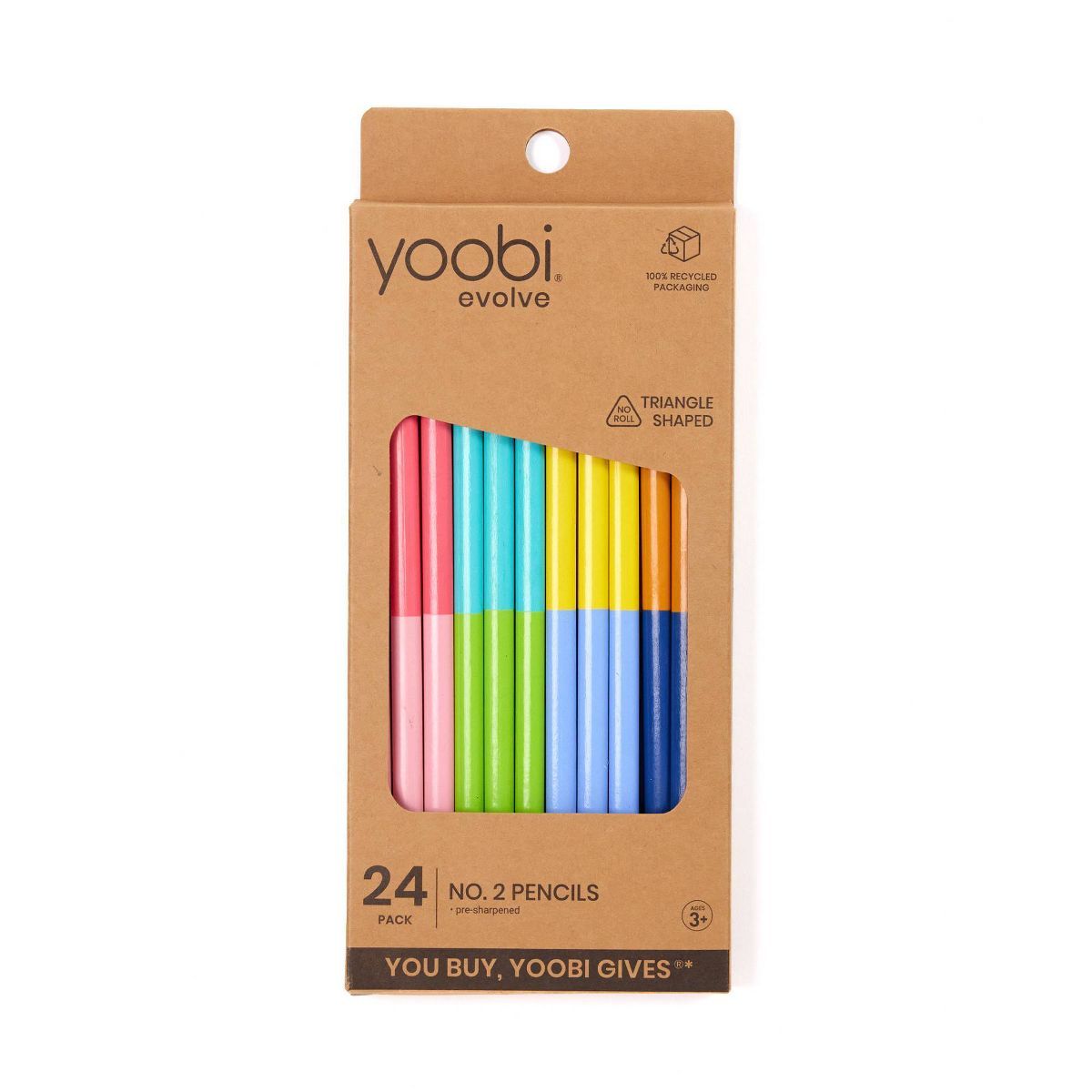 24pk No. 2 Color Block Pencils - Yoobi™ | Target