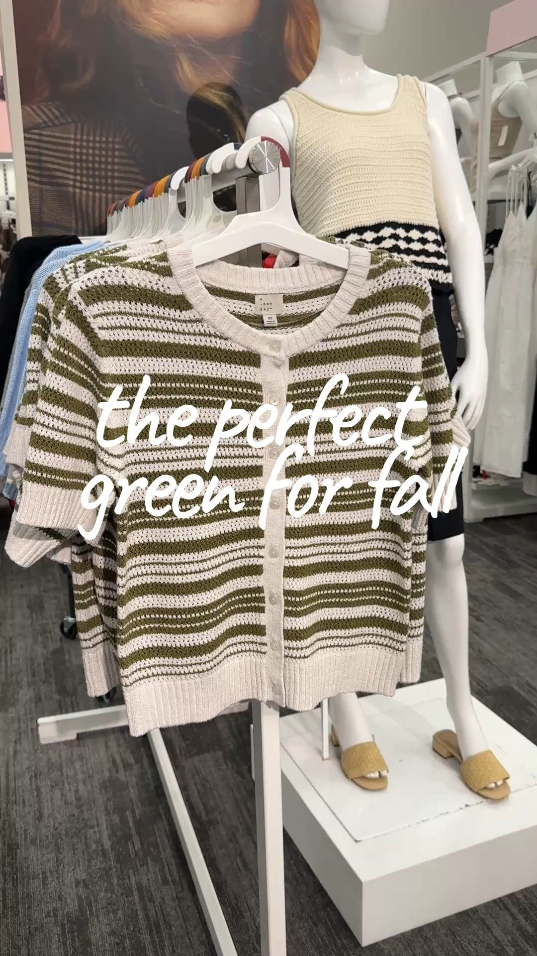 I've been seeing this olive color a lot lately and I'm here for it🌱 perfect lightweight sweater cardigan. Wear it buttoned up or open with a cream tank under. Dress it down with a pair of jeans or dress it up with wide leg trouser pants. 

Over 40 style, fall outfits women, mom style, autumn outfits

#LTKMidsize #LTKOver40 #LTKWorkwear