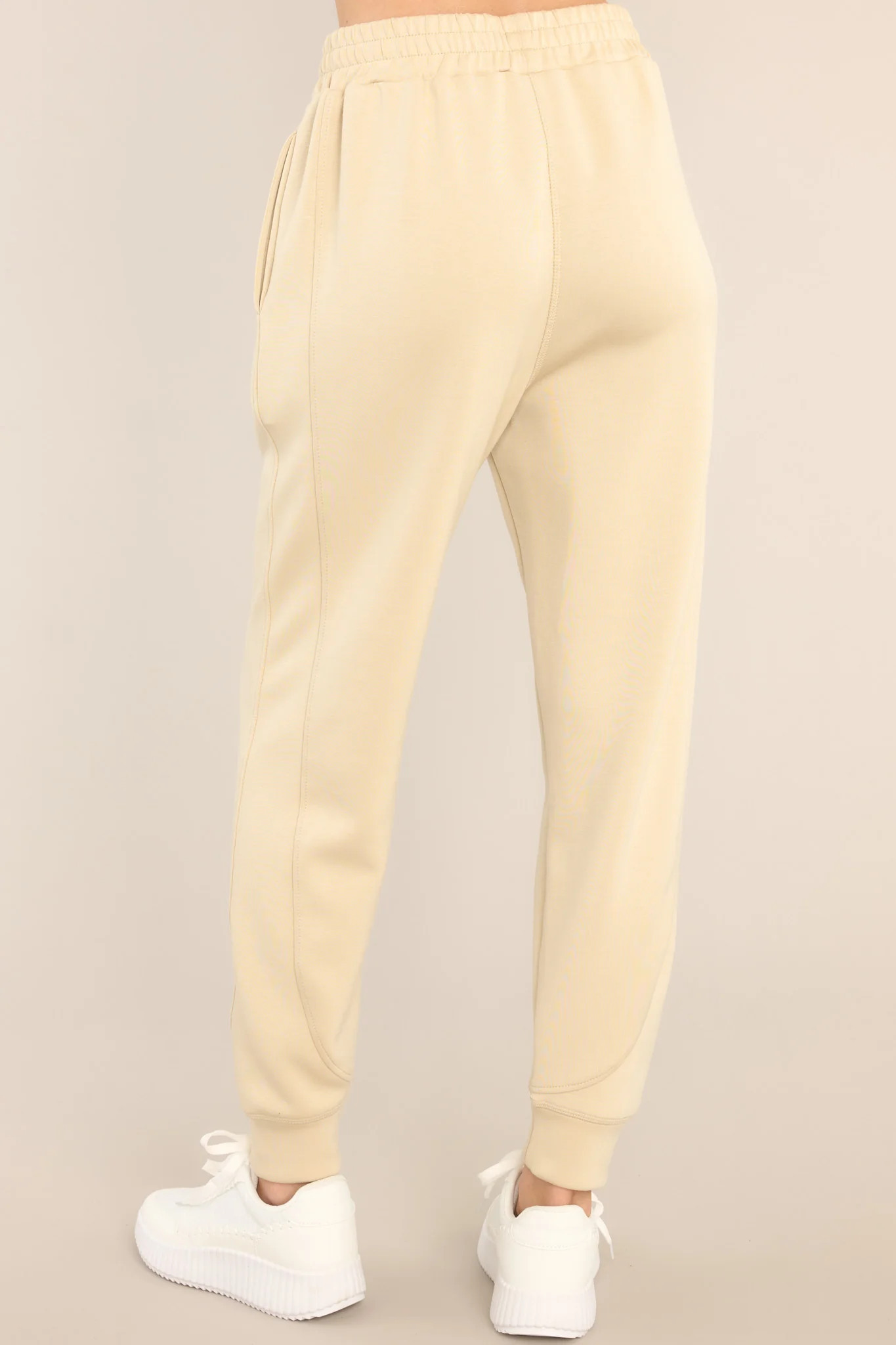 Blow Off Steam Natural Joggers | Red Dress 