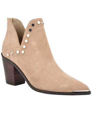 Marc Fisher Dayne Studded Booties Women's Shoes | Macys (US)