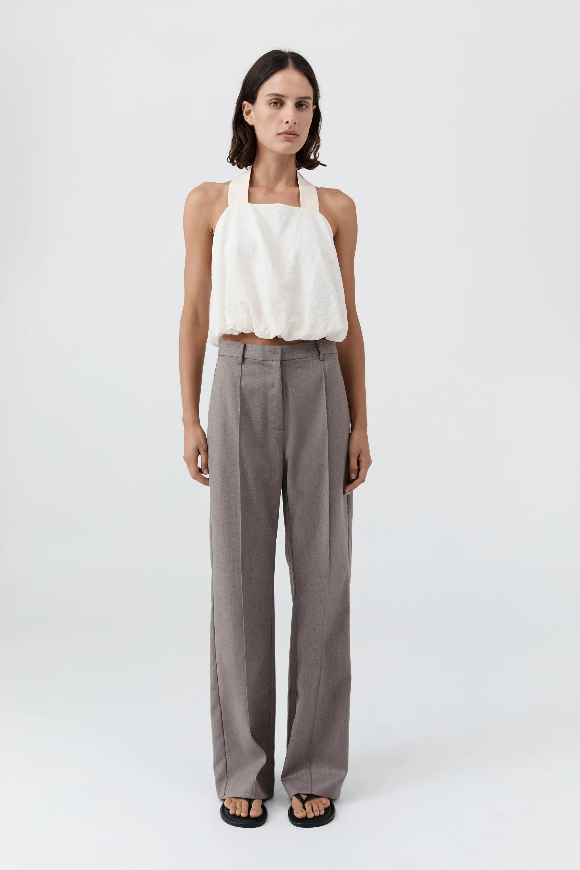 Cloud Twist Halter Top - Off White | St. Agni (US, UK, EU)