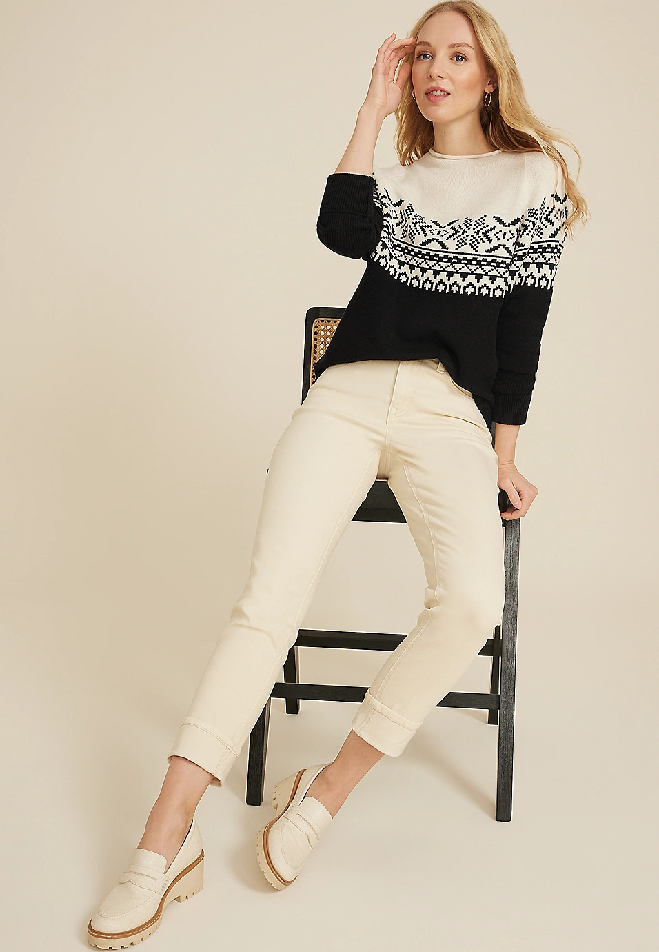 Roll Neck Dolman Sweater | Maurices