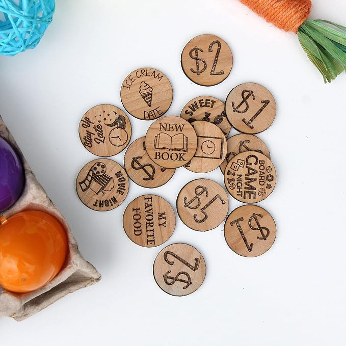 Easter Egg Tokens, Easter Egg Hunt Prize, Easter Reward Tokens, Reward Easter Tokens | Set of 15 | Amazon (US)