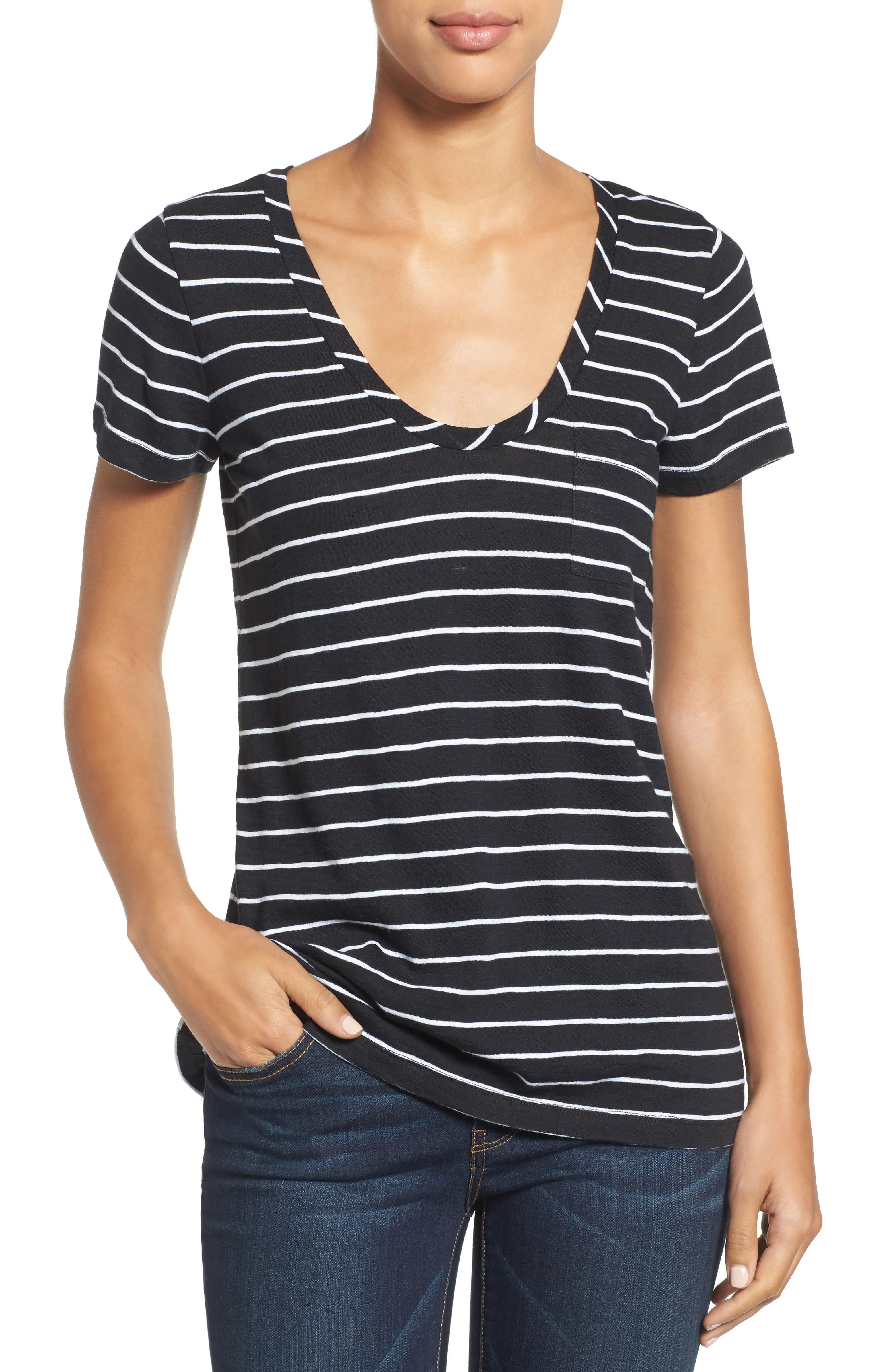 Rounded V-Neck Tee | Nordstrom