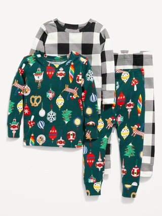 Unisex 4-Piece Pajama Set for Toddler & Baby | Old Navy (US)