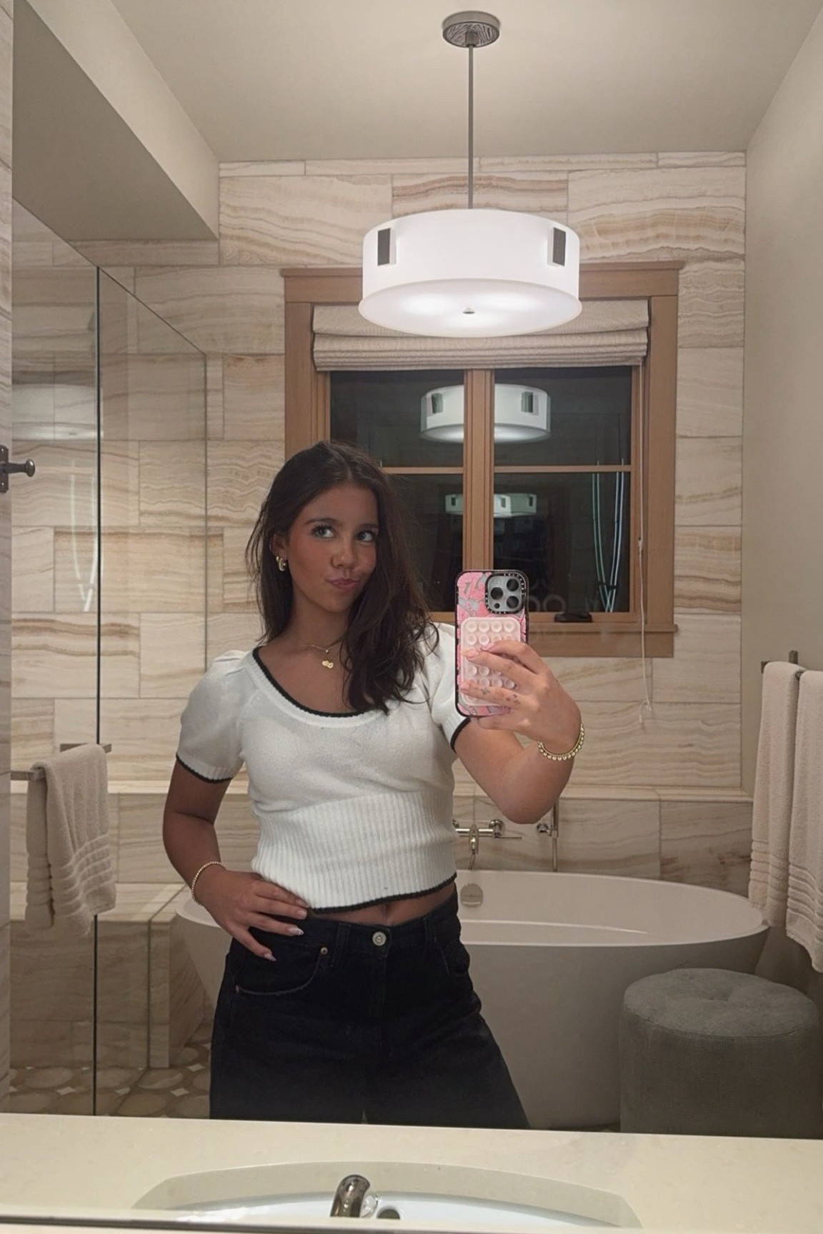 thanksgiving fit 
top: size small
jeans: 27


#LTKHoliday #LTKStyleTip #LTKSaleAlert