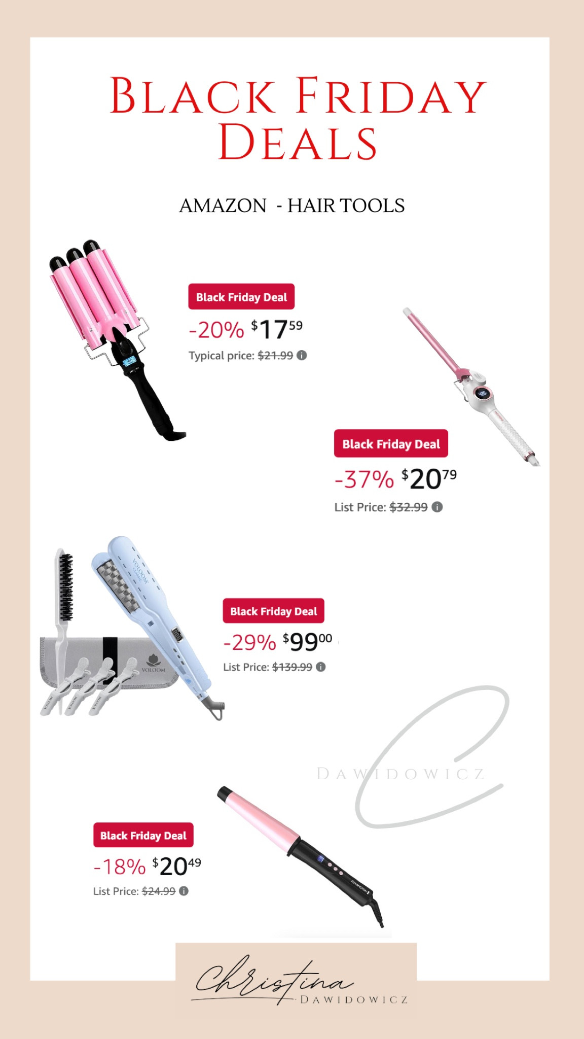 Amazon hair tools 

Black Friday sale


#LTKGiftGuide #LTKCyberWeek #LTKSaleAlert