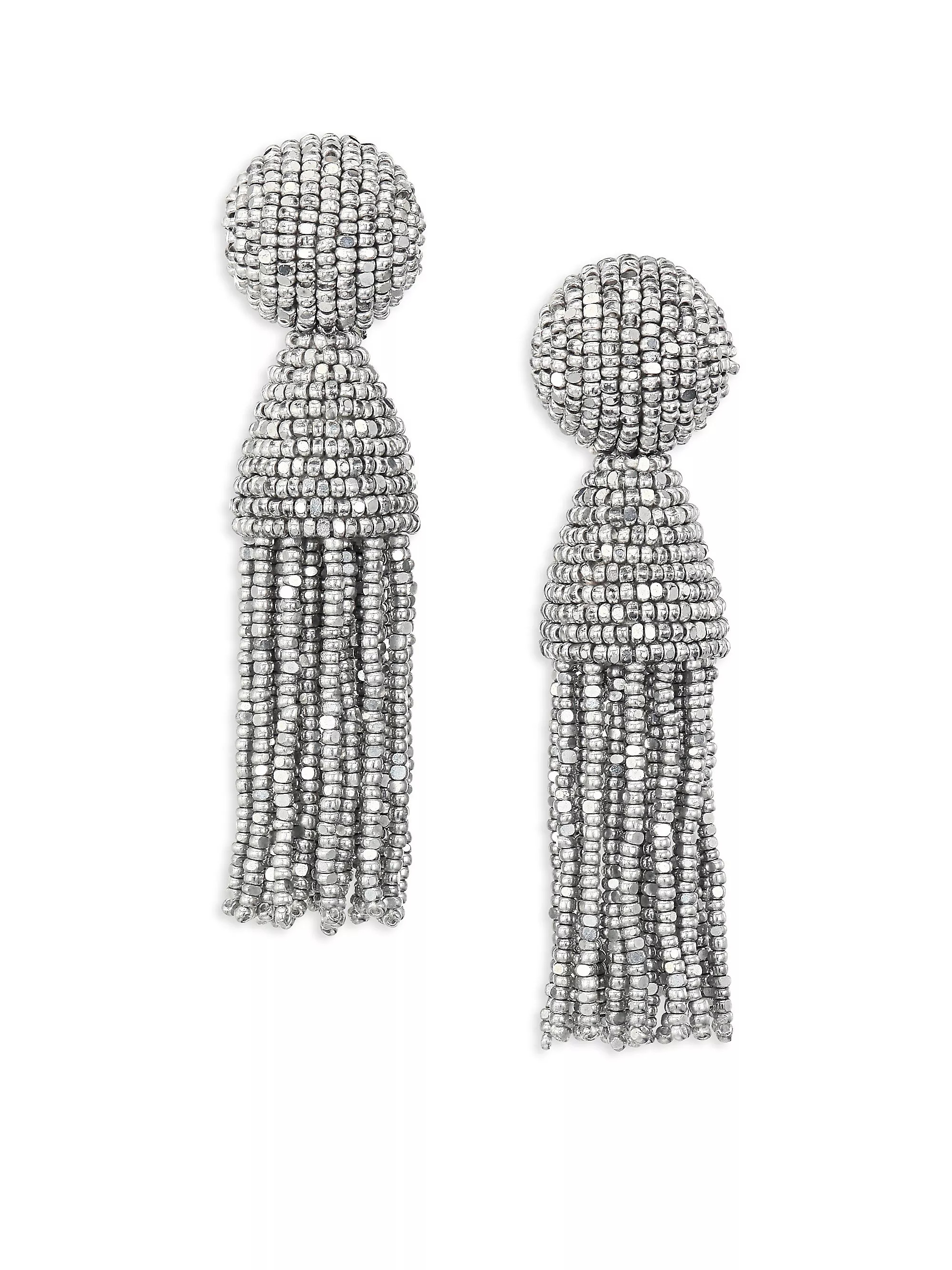 Short Beaded Tassel Clip-On Earrings | Saks Fifth Avenue
