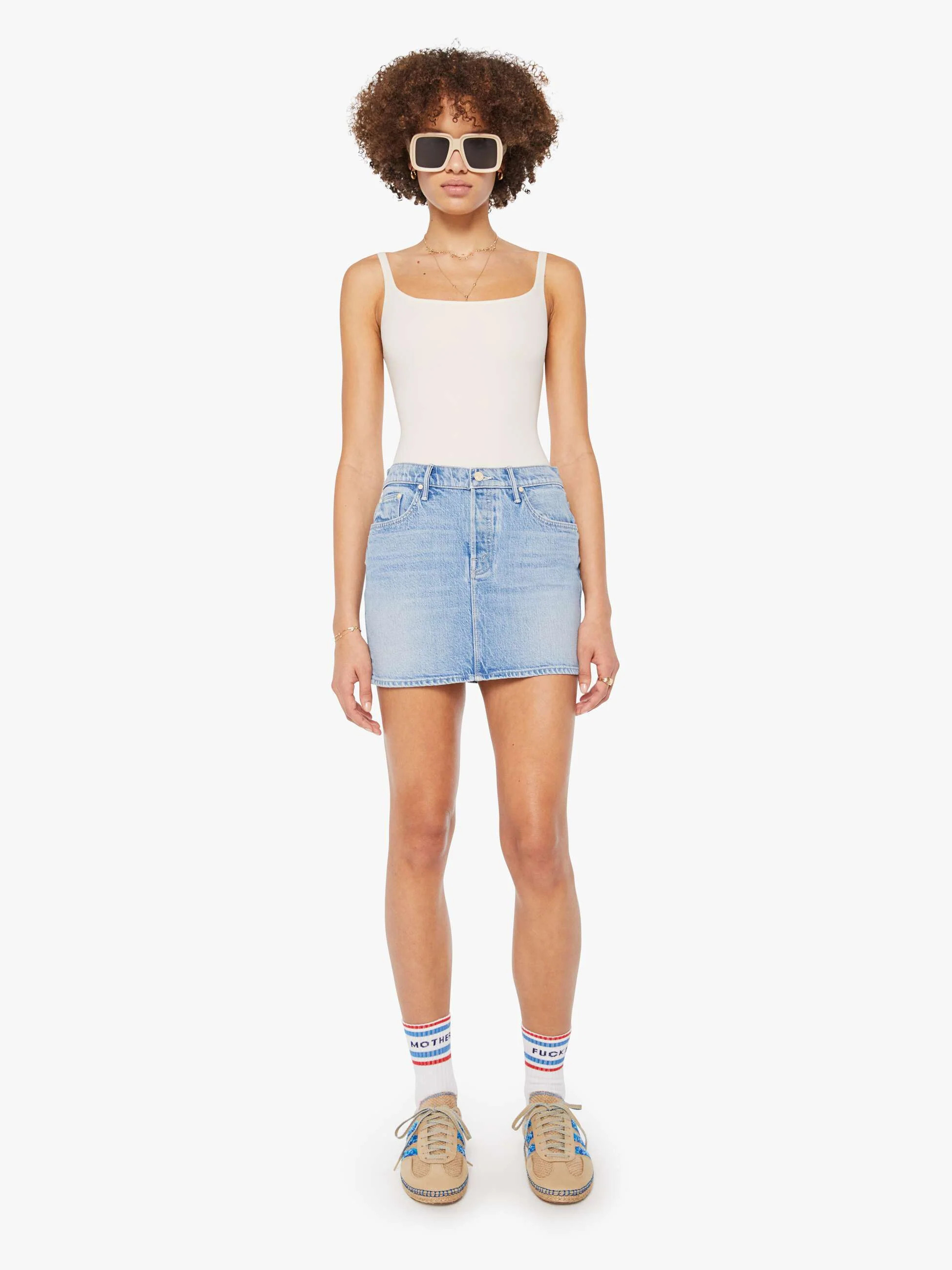 The Vagabond Mini Skirt | Mother Denim
