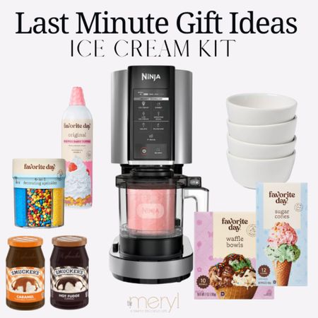 Last minute gift idea - ice cream kit
Target Ninja Ice Cream Maker Ice Cream Sundaes White Bowls

#LTKGiftGuide #LTKSeasonal #LTKHoliday