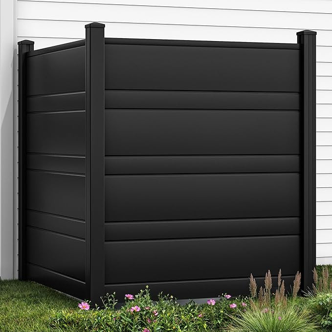 YITAHOME 48" W X 48" H Air Conditioner Fence Privacy Screen with Metal Stakes, Outdoor Trash Can ... | Amazon (US)