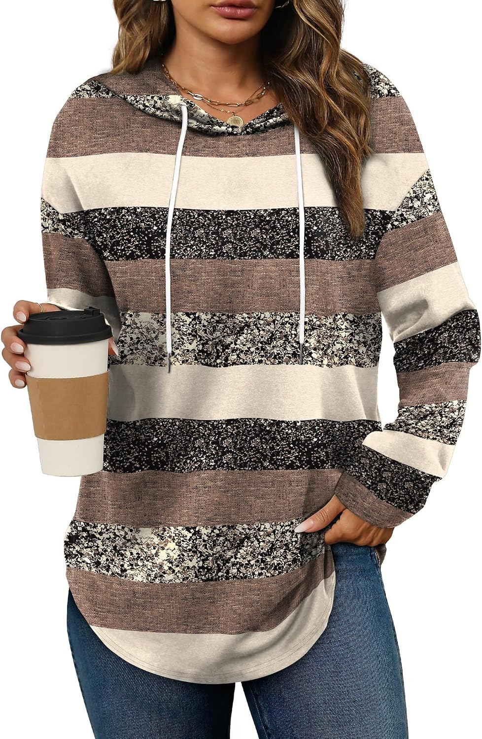 Bofell Hoodies for Women Long Sleeve Shirts Fall Clothes 2026 Outfits Crewneck Sweatshirts Winter Fashion Clothing | Amazon (US)