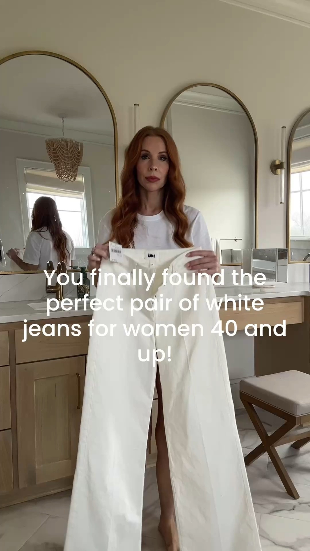 White jeans, summer outfit, mom style spring outfit work style 

#LTKootd #LTKOver40 #LTKgrwm