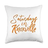 Outdoor Hiking Football Baseball Gifts Saturdays in Knoxville Tennessee Throw Pillow, 18x18, Multico | Amazon (US)