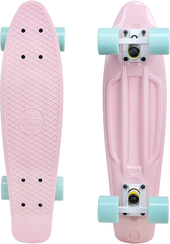 Cal 7 22" Complete Mini Cruiser Plastic Skateboard | Amazon (US)