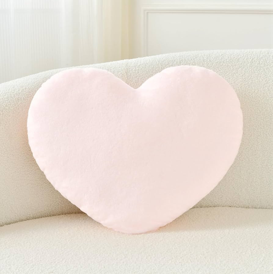 Petrella Heart Pillow Cute Fuzzy Pillows Throw Pillows for Bed Livingroom Home Decor Cushion Deco... | Amazon (US)
