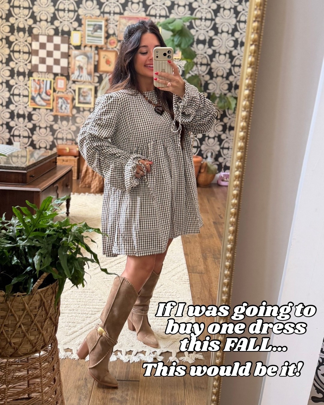 If I was going to buy ONE dress this FALL… this would be the one!! 

Light weight, yet cozy.
A pattern yet goes with EVERYTHING!
Perfect with Tall boots, heels, or a cute sneaker for a casual look. 

#musthave

#LTKootd #LTKOver40 #LTKSeasonal