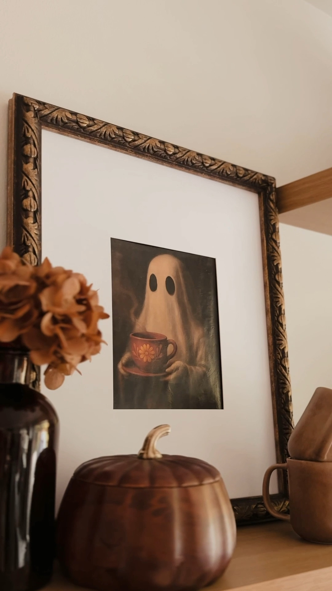 Cafecito, but make it spooky 👻 Love the new artwork for my coffee station 🤎🍂 

#LTKSeasonal #LTKHome