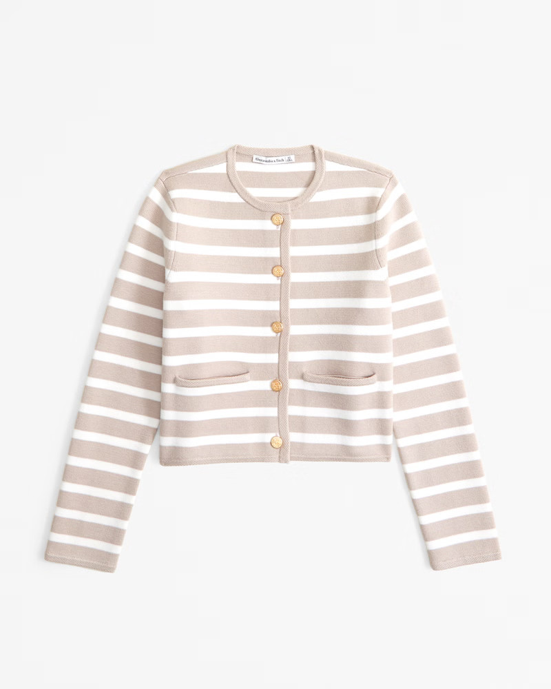 Women's LuxeLoft Crew Sweater Jacket | Women's New Arrivals | Abercrombie.com | Abercrombie & Fitch (US)