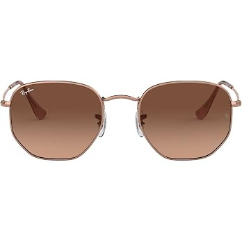 Ray-Ban RB3548N Hexagonal Flat Lens Hexagonal Sunglasses | Amazon (US)