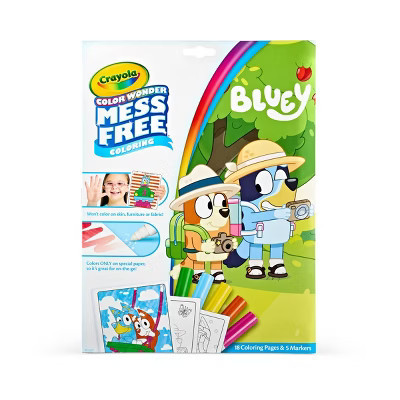 Crayola Color Wonder Mess Free Coloring Pages with Markers - Bluey: Non-Toxic, Creative Thinking, Kids, 18 Pages | Target
