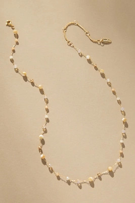Mixed Bead Dainty Necklace | Anthropologie (US)