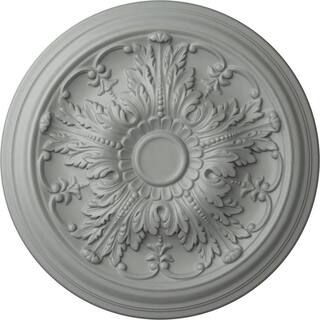 20" x 1-1/2" Damon Urethane Ceiling Medallion (Fits Canopies upto 3-3/8"), Primed White | The Home Depot