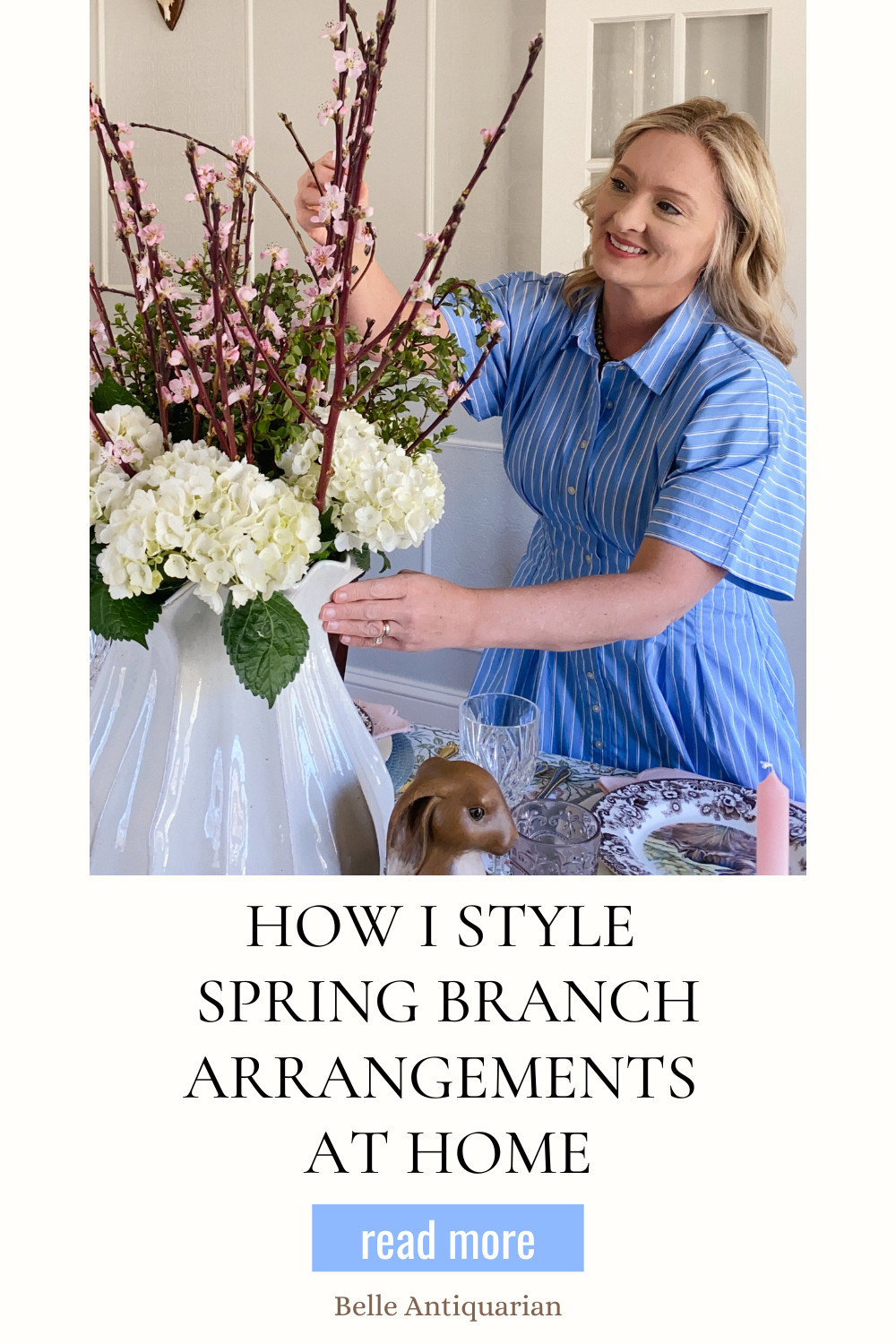 Bringing a few flowering branches indoors is one of the simplest ways to create a beautiful spring arrangement. I used redbud branches here, but forsythia, cherry, and dogwood all work just as well.

Everything linked is what I use when arranging branches at home; simple vessels, clippers, and a few foundational pieces that work year after year. 

 #LTKSeasonal #LTKOver40 #LTKHome