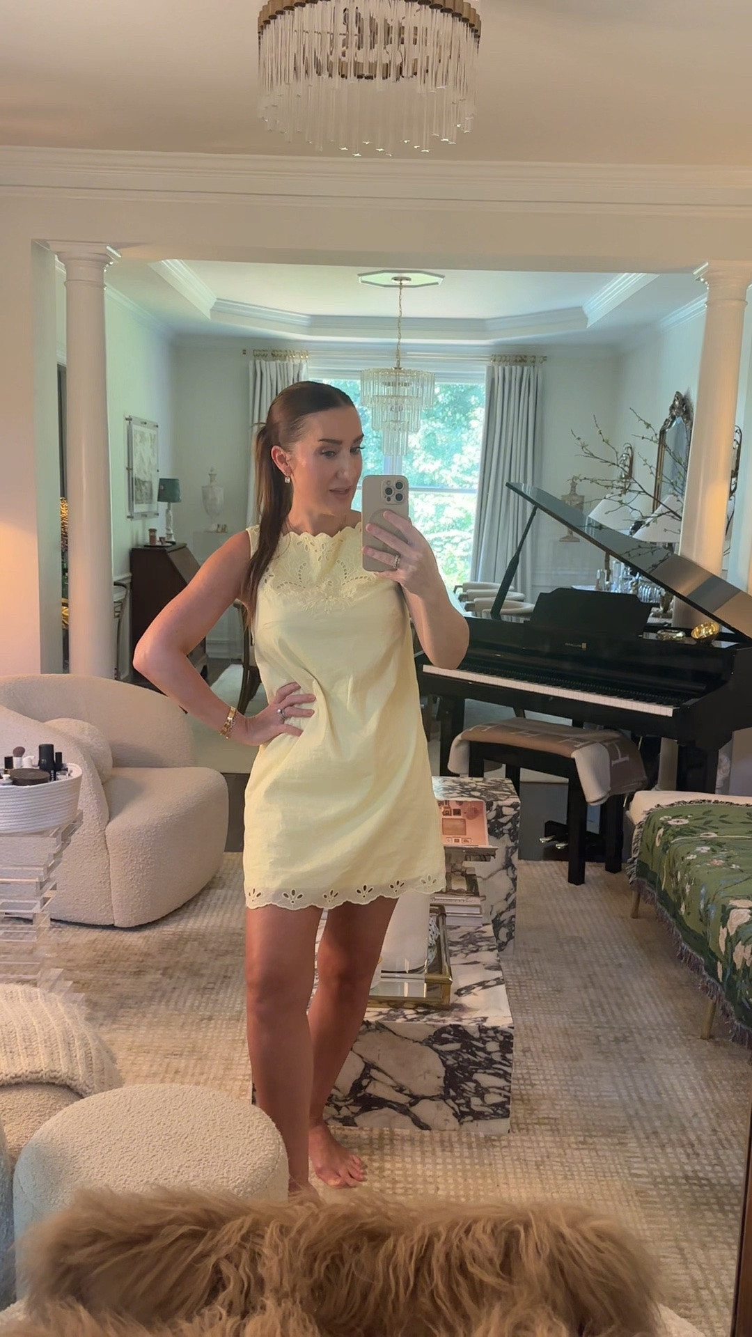 The best little butter yellow dress. So versatile, wear anywhere. 
Medium , comes in lots of colors 
@abercrombie

#LTKootd